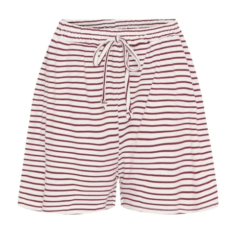 LULULIA Shorts Luselma 62781 – Vino/White — produktfoto