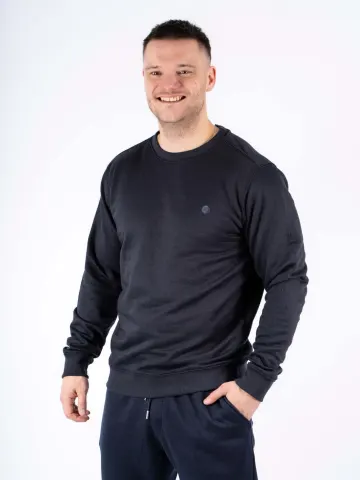 Marcus Macolin Crewneck Noos – Night Navy — produktfoto