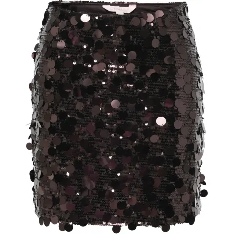 ONLY nederdel Onljadel – Coffee Bean W. COFFEE BEAN SEQUINS — produktfoto