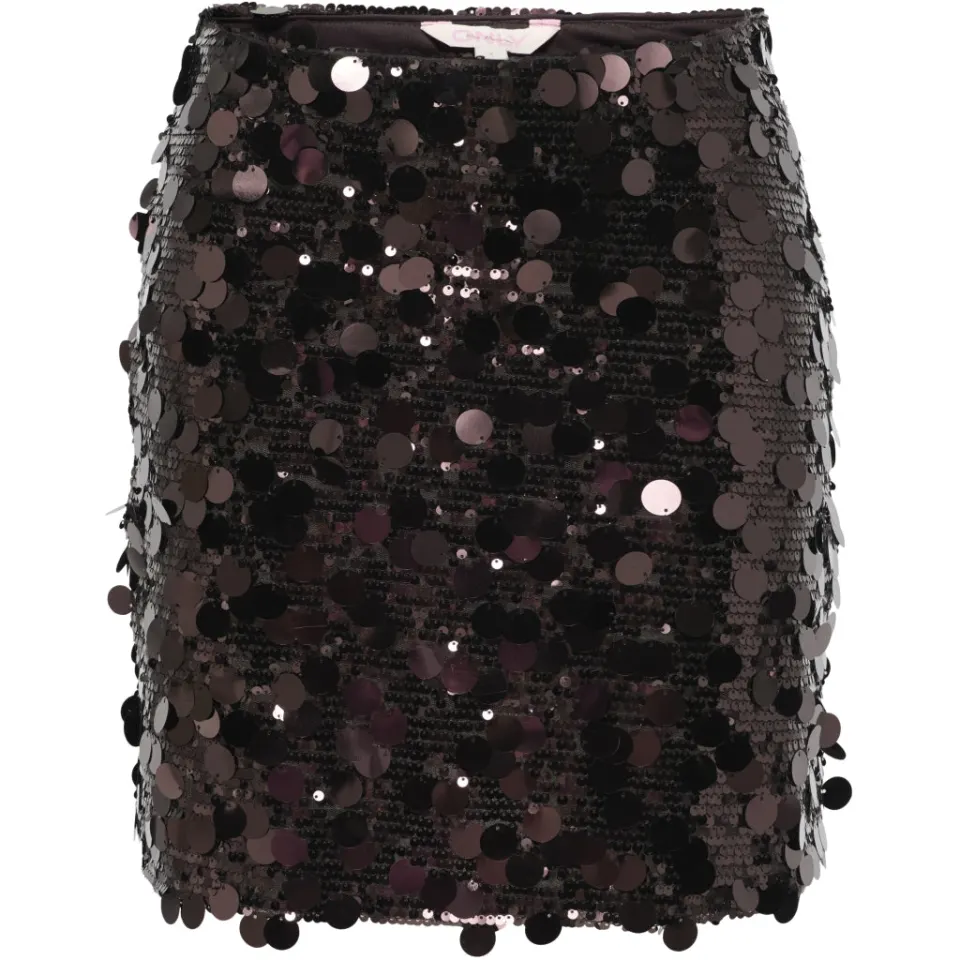 ONLY nederdel Onljadel – Coffee Bean W. COFFEE BEAN SEQUINS — produktfoto
