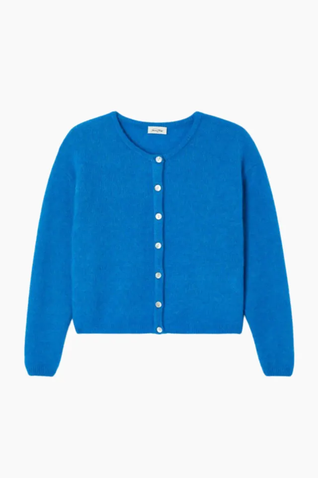 American Vintage Women's Cardigan Vitow – Curacao Melange — produktfoto