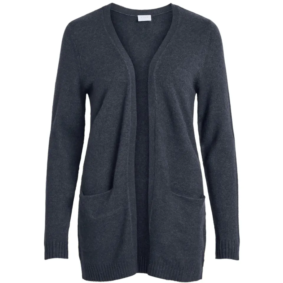 VILA cardigan Viril – Total eclipse melange — produktfoto