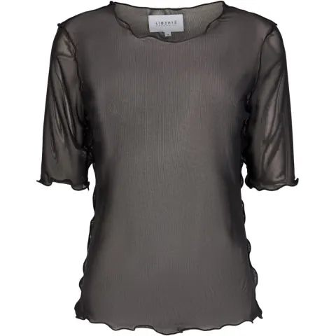 Liberté Liberte mesh top 21078 – sort — produktfoto