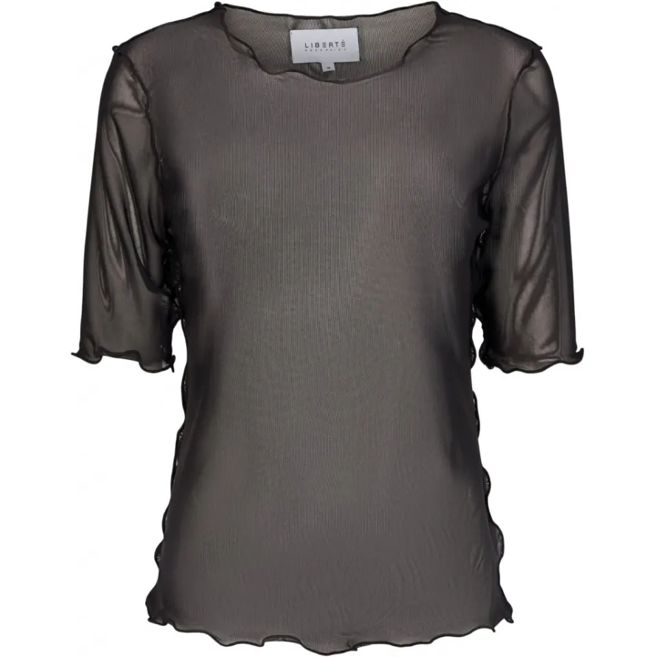 Liberté Liberte mesh top 21078 – sort — produktfoto