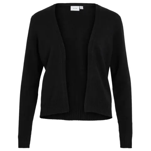 VILA Cardigan Viril Short L/S Knit Cardigan-noos – sort — produktfoto