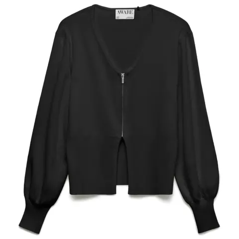 Vero Moda cardigan Awalice – sort — produktfoto