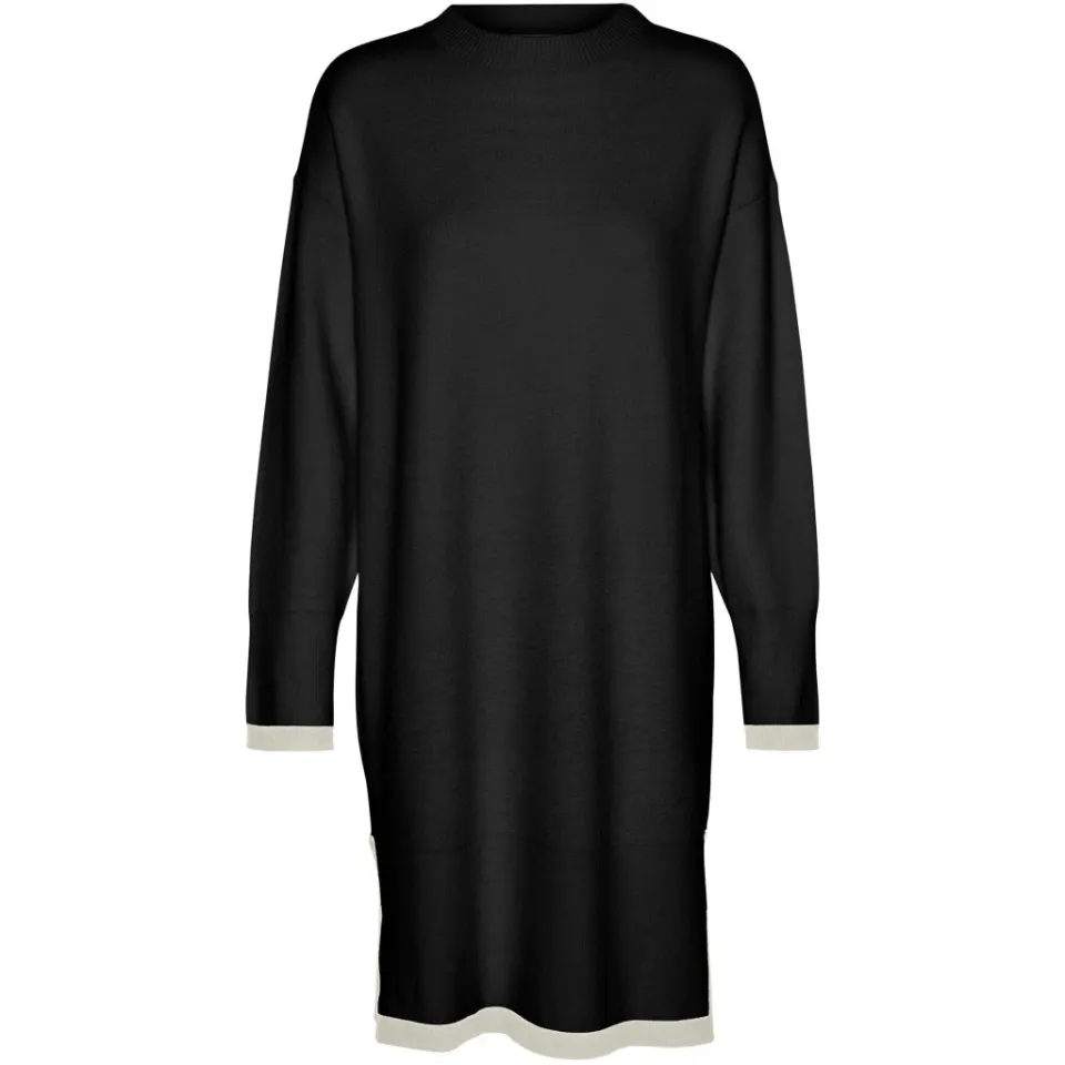 Vero Moda kjole Vmsaba – Black W BIRCH CONTRAST — produktfoto