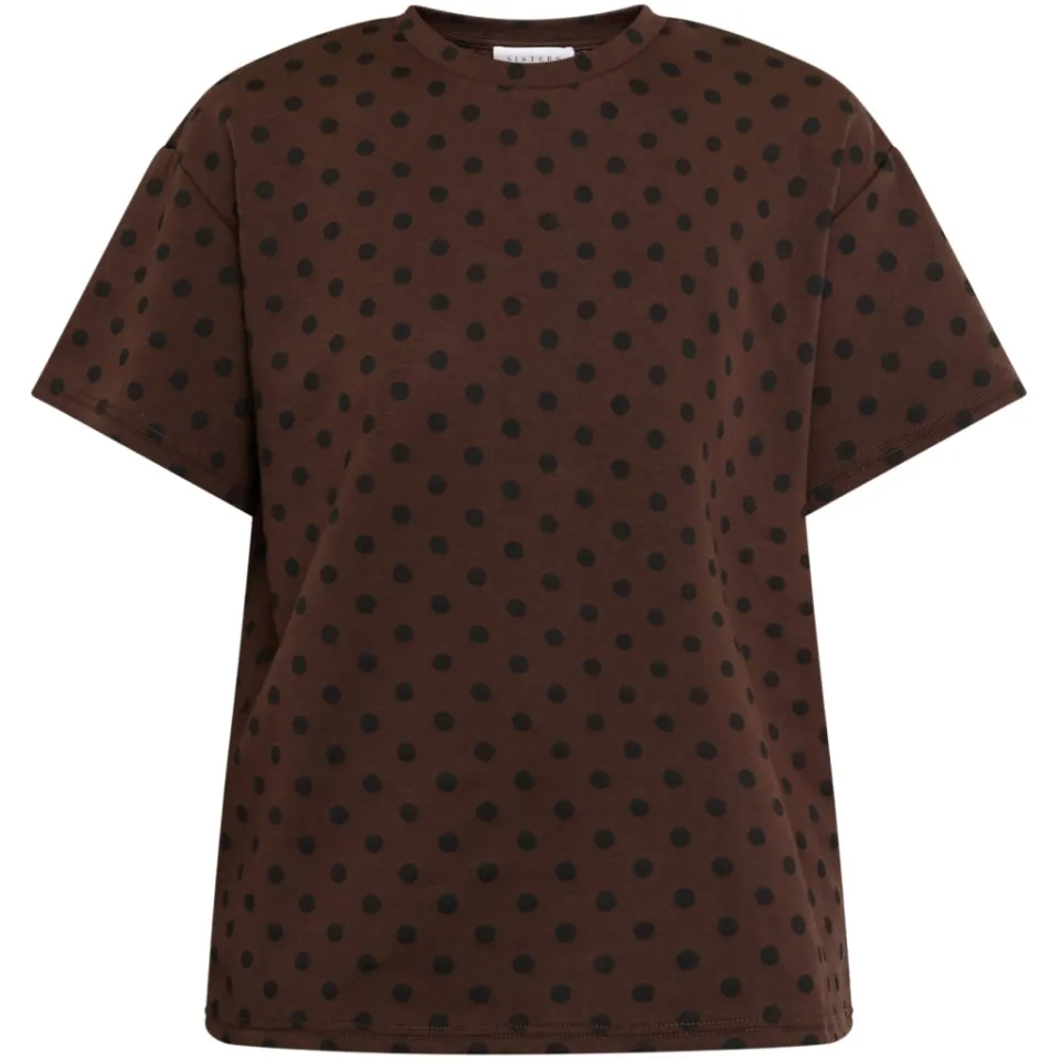 Sisters Point top Veda – Brown/Black dot — produktfoto