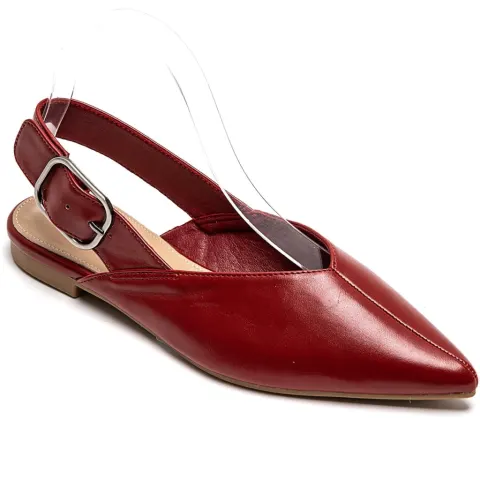 Amance slingback ballerinaer 9705 – rød — produktfoto