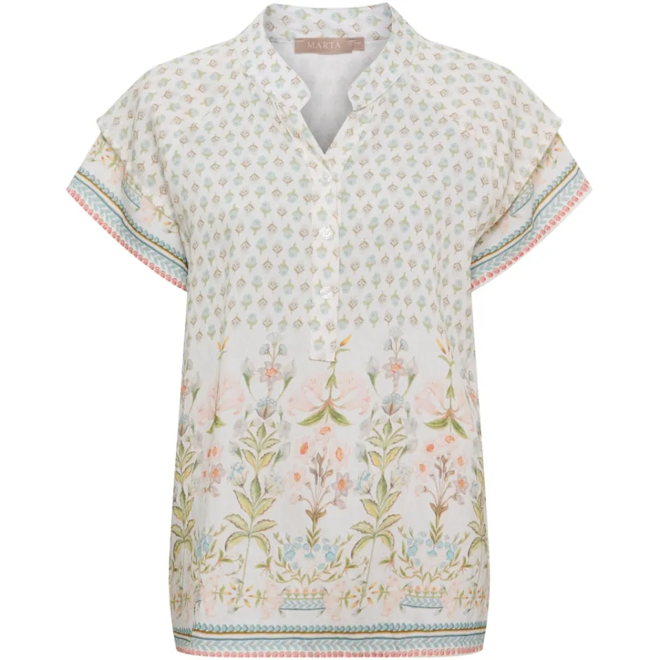 Marta du Château bluse MdcStinna 8461 – Aqua — produktfoto