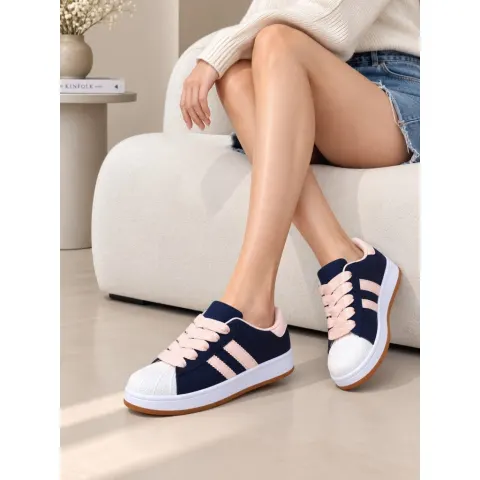 Dawn sneakers A-132 – marineblå — produktfoto