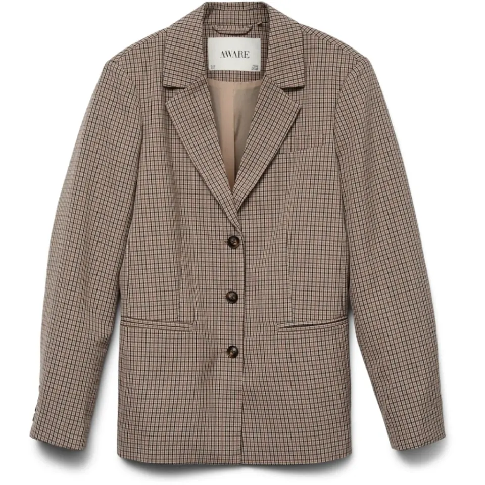 Vero Moda Blazer Awsimma – Beaver Fur Black and Root Beer — produktfoto