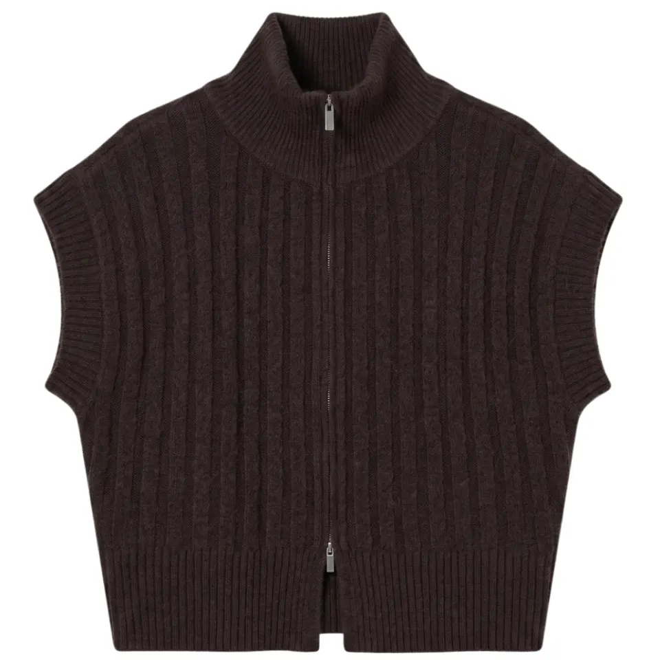 Vero Moda vest Vmbang – Chocolate Torte Melange — produktfoto