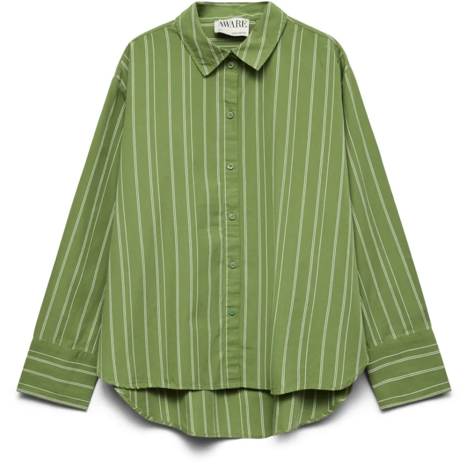 Vero Moda skjorte Awclare – Kale SNOW WHITE — produktfoto