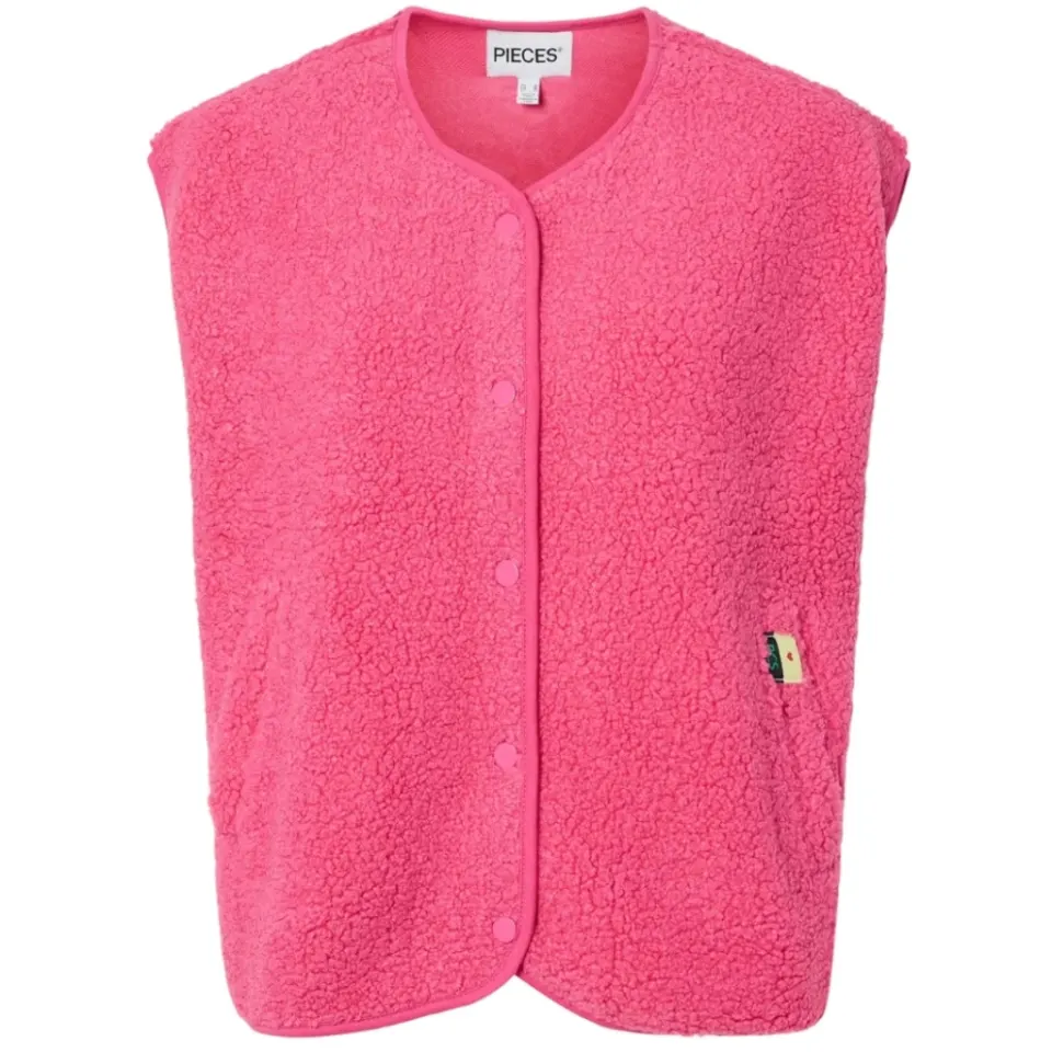 Pieces vest Pckatty – Shocking Pink — produktfoto