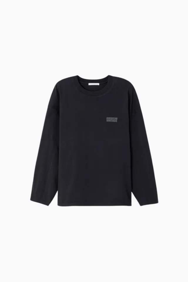 American Vintage Gizy T-Shirt – Noir/Black — produktfoto