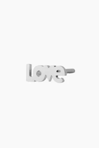 STINE A I Love Earring – sølv — produktfoto