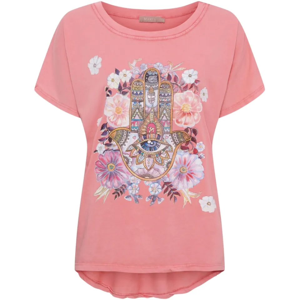 Marta du Château T-Shirt MdcJessia 26126 – Corallo — produktfoto