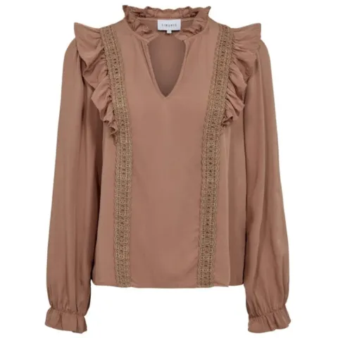 Liberté bluse Laura – Nougat Brown — produktfoto