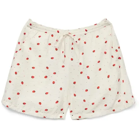 Vero Moda shorts Vmodette – Snow White Strawberry w. dots — produktfoto