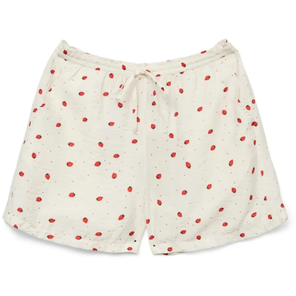 Vero Moda shorts Vmodette – Snow White Strawberry w. dots — produktfoto