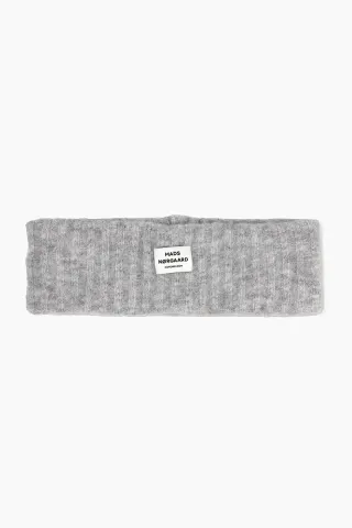 Mads Nørgaard Tosca Aschley Headband – Light Grey Melange — produktfoto