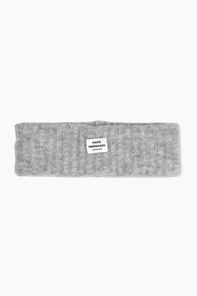 Mads Nørgaard Tosca Aschley Headband – Light Grey Melange — produktfoto