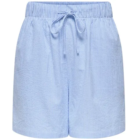 ONLY shorts Onlaugusta – Cloud Dancer BLUE STRIPES — produktfoto