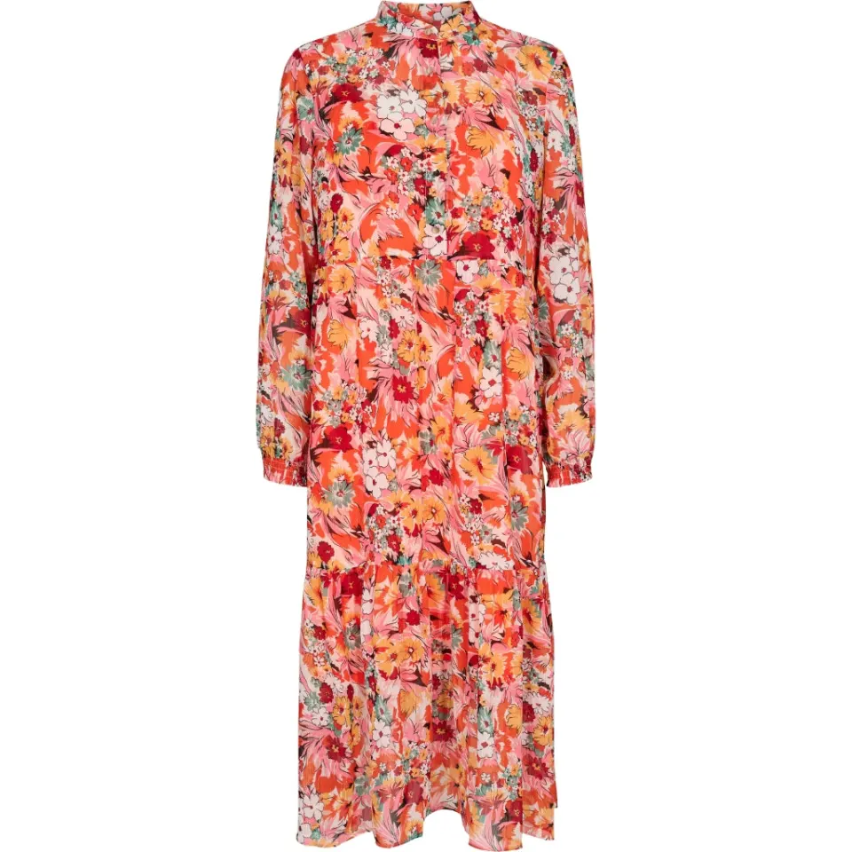 Liberté Liberte kjole Maggie – Orange Pink Flower — produktfoto