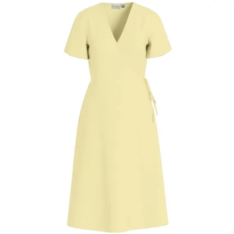 VILA kjole Vilovie – Pastel Yellow — produktfoto