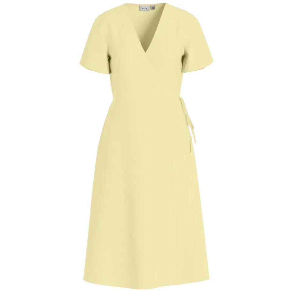 VILA kjole Vilovie – Pastel Yellow — produktfoto