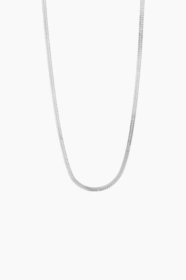 STINE A Short Snake Necklace – sølv — produktfoto