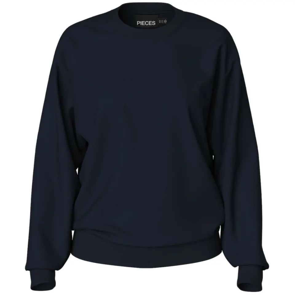 Pieces sweatshirt Pcchilli i 50 % bomuld og 50 % polyester – Sky Captain — produktfoto