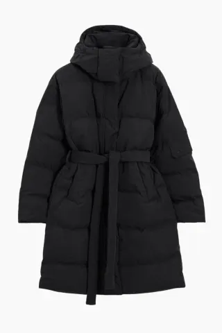 Holzweiler Steilia Brushed Down Coat – sort — produktfoto