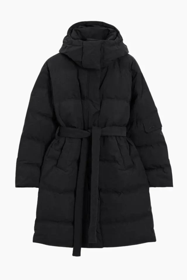 Holzweiler Steilia Brushed Down Coat – sort — produktfoto