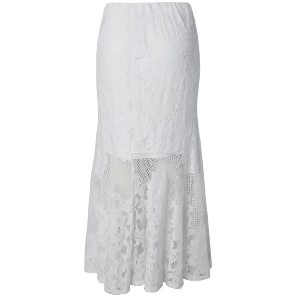 Pieces nederdel Pcmaya – Bright White — produktfoto