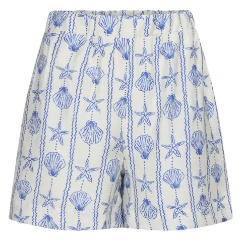 Liberté Libertè shorts MIE – CREME BLUE MUSSEL — produktfoto