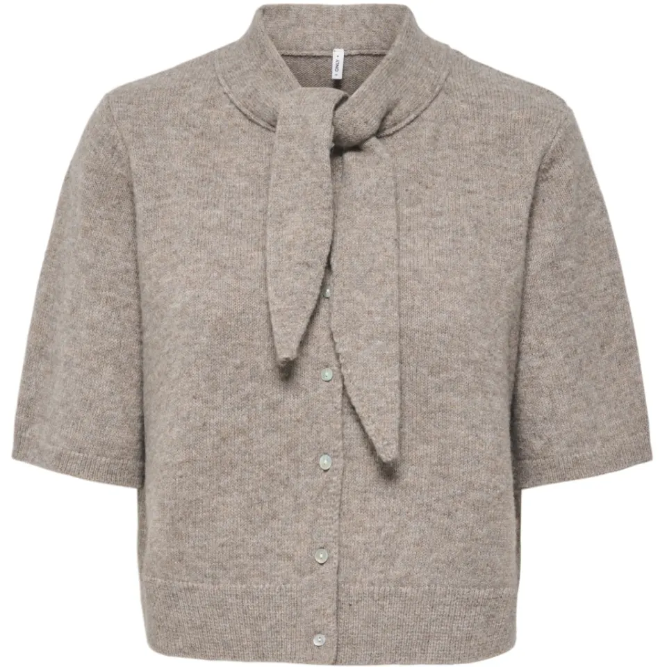ONLY cardigan Onllana – Taupe Gray Mel/Fmop — produktfoto