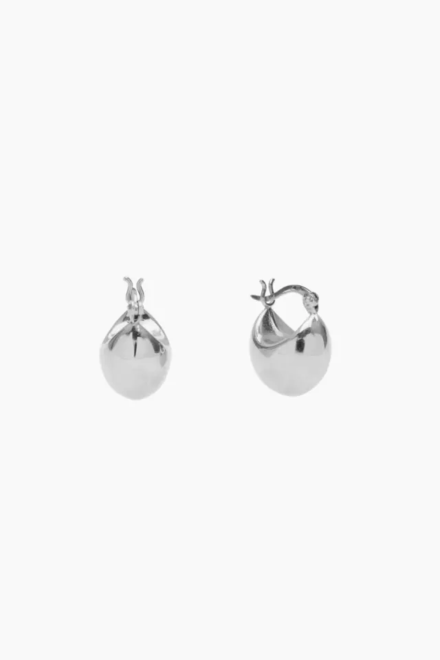 Pico Poppy Petite Hoops – sølv — produktfoto
