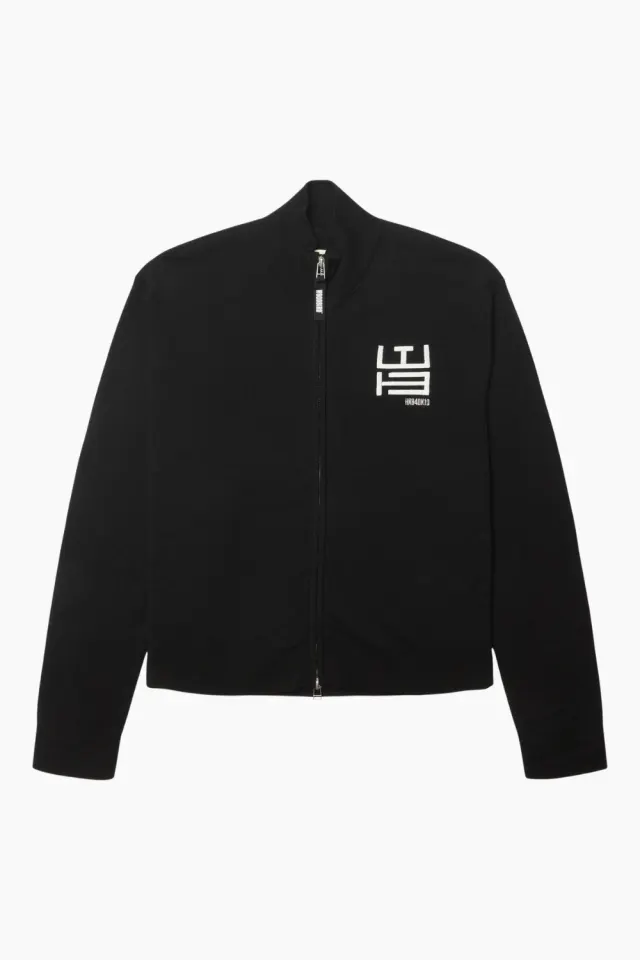 Woodbird WBFang Full Zip Cardigan – sort — produktfoto