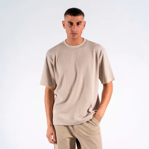 Marcus MAremo ss t-shirt – Silver Lining Melange — produktfoto