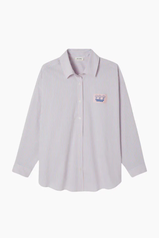 American Vintage Women's Shirt Soabird – Soft Stripes — produktfoto