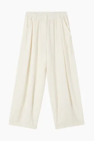 American Vintage Ozutown Women’s Trousers – Nacre — produktfoto