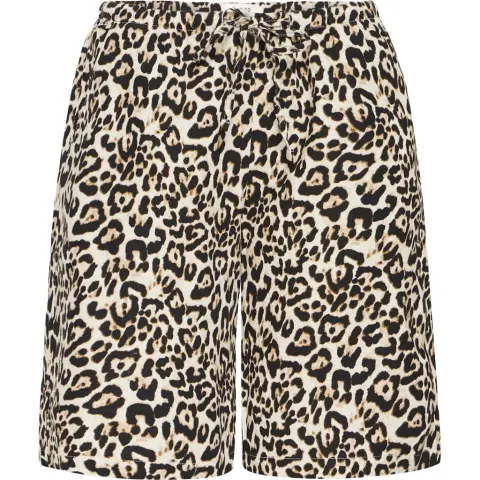 b.young shorts Byfalakka – Rainy Day Leopard Mix — produktfoto
