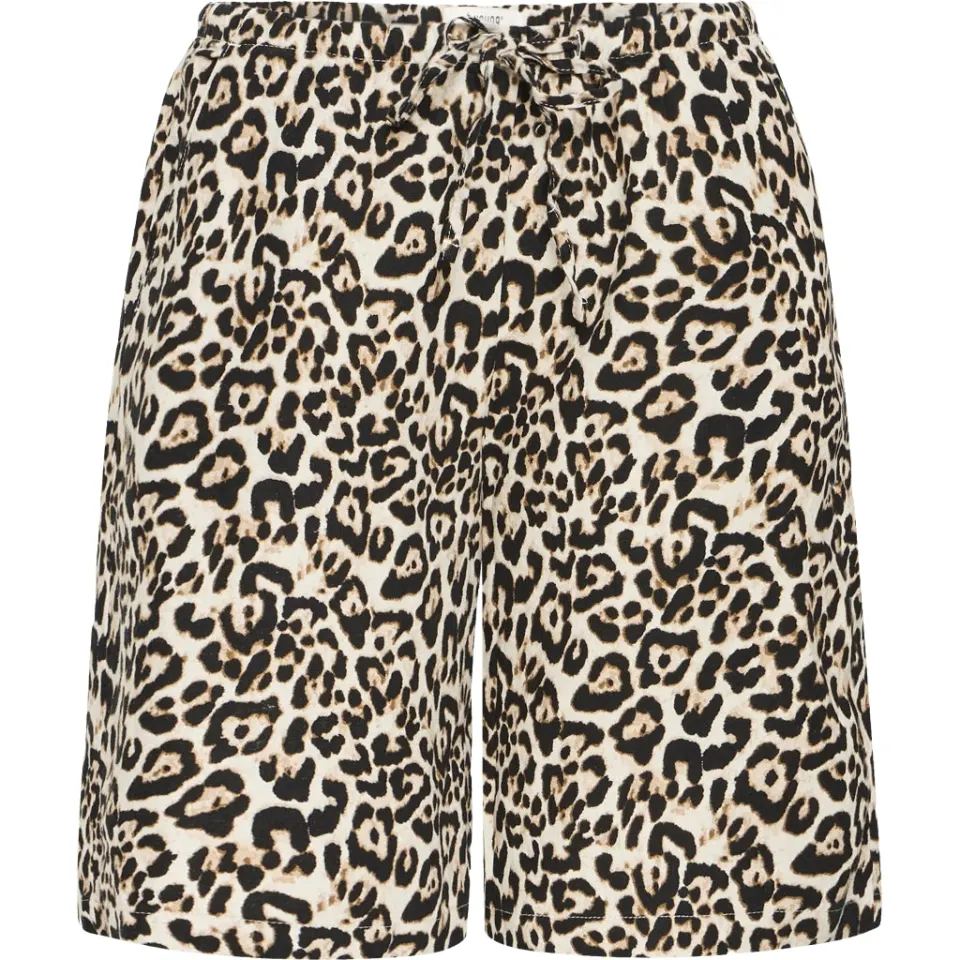 b.young shorts Byfalakka – Rainy Day Leopard Mix — produktfoto