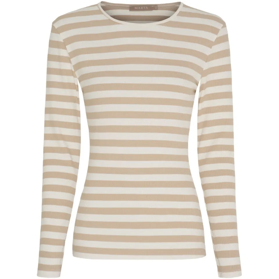 Marta du Château langærmet t-shirt MdcBegonia 7702 – beige — produktfoto