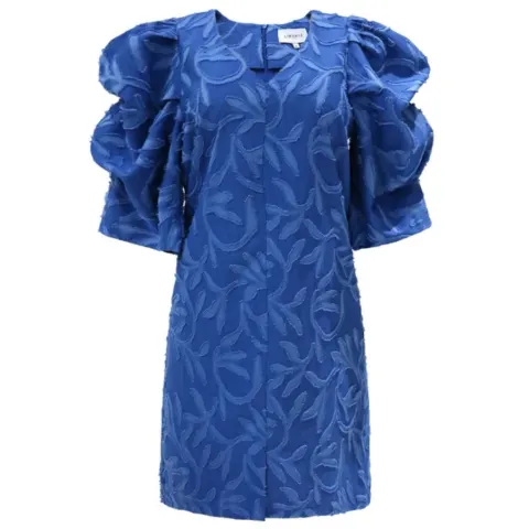 Liberté kjole Winnie – JACQUARD BLUE — produktfoto
