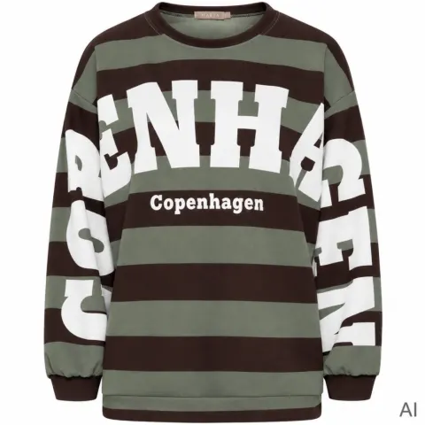 Marta du Château Sweatshirt MdcNerina – Moro/Military — produktfoto