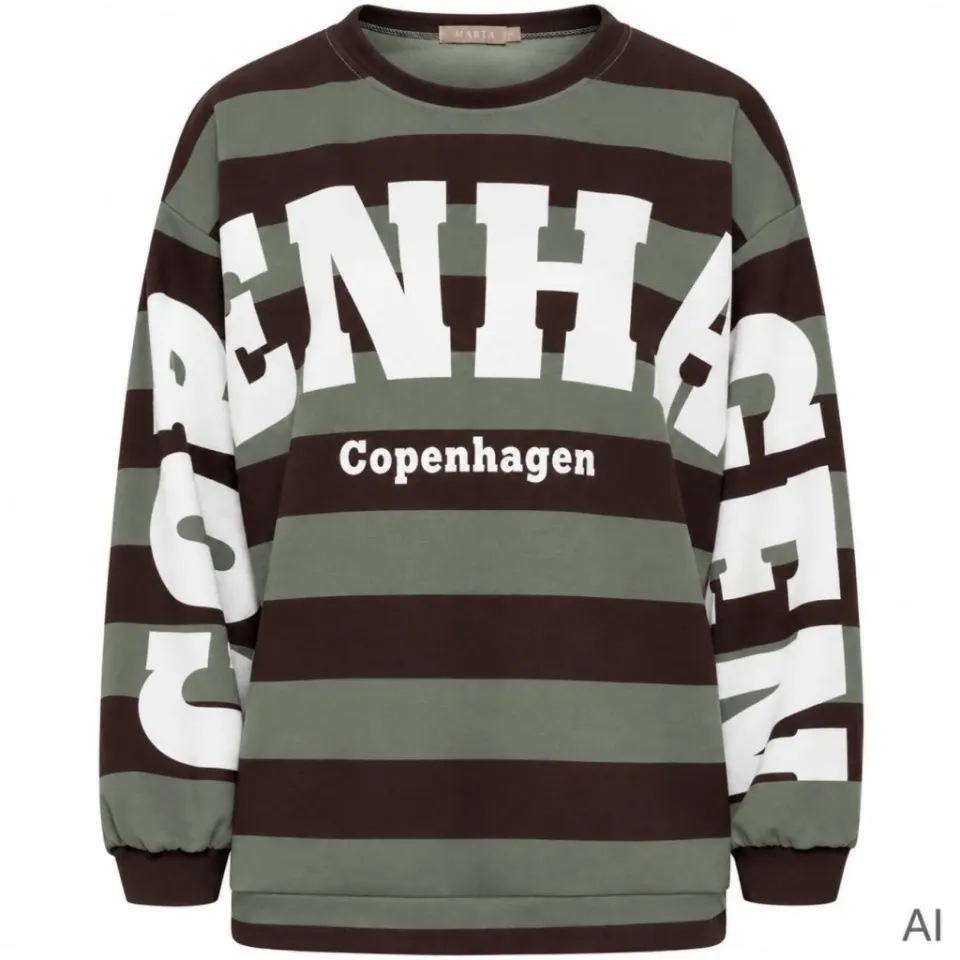Marta du Château Sweatshirt MdcNerina – Moro/Military — produktfoto