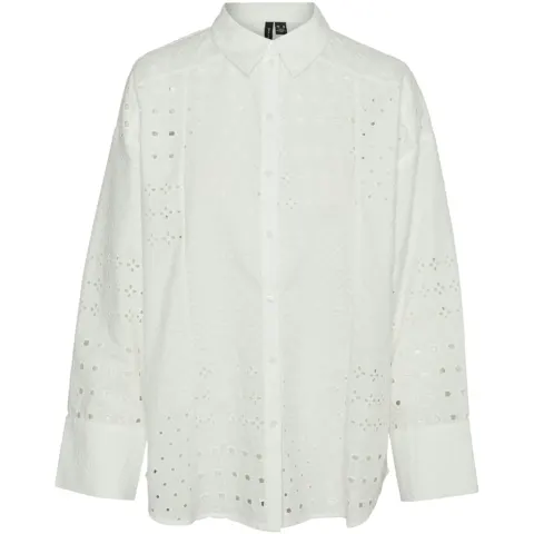 Vero Moda skjorte Vmgigi – Snow white — produktfoto